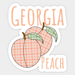 Georgia Peach Sticker